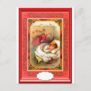 Delivering the presents postcard