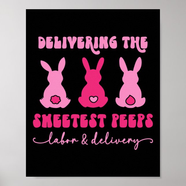 Delivering The Sweetest Bunnies Labour Delivery Nu Poster (Front)