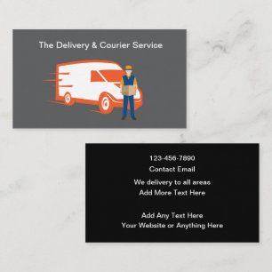 Delivery And Courier Services Business Card