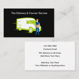 Delivery And Courier Services Business Card