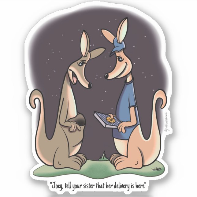 Delivery Custom Cut Sticker (Front)