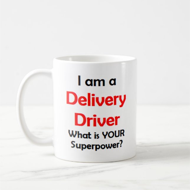 delivery driver coffee mug (Left)