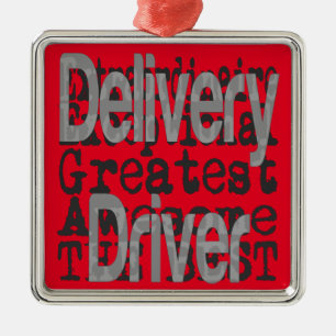 Delivery Driver Extraordinaire Metal Tree Decoration