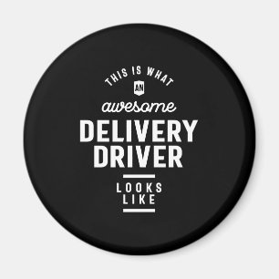 Delivery Driver Job Title Gift Magnet