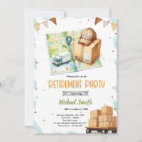 Delivery driver retirement invitation