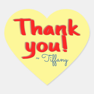 Delivery drivers Thank you Heart Sticker