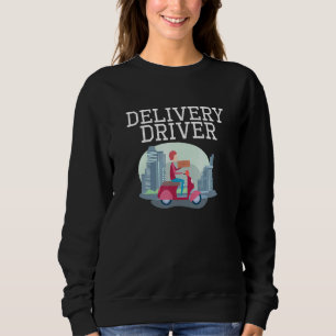 Delivery Guy Inspired Hot And Fresh Food Related M Sweatshirt