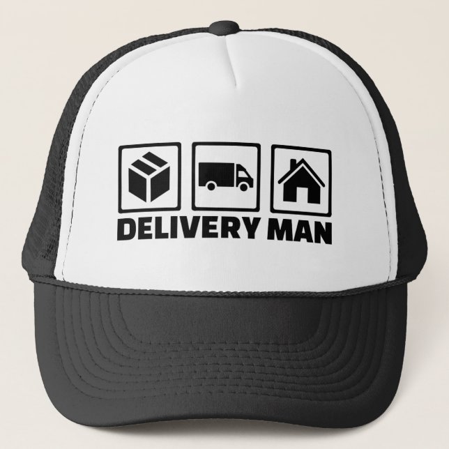 Delivery man trucker hat (Front)
