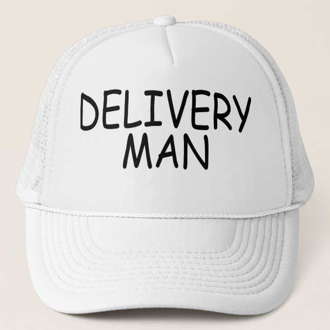 delivery man' trucker hat (Front)