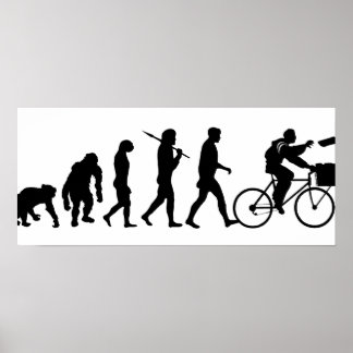 Delivery men and newspaper delivery boys & girls poster
