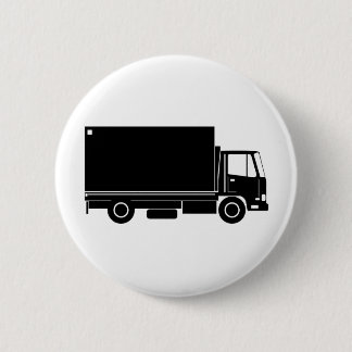 delivery moving truck van lorry 6 cm round badge