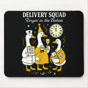 Delivery OB GYN Year New Silly Goose Nurse Midwife Mouse Mat