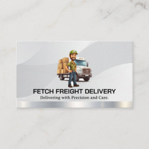 Delivery Package Driver   Logistics   Transport Business Card
