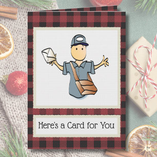 Delivery Person Merry Christmas Card from Customer