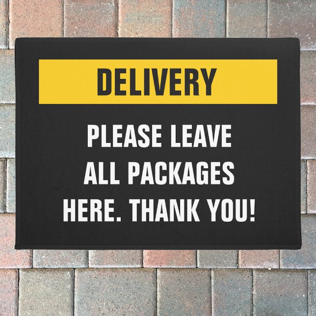 Delivery please leave packages here doormat (Creator Uploaded)