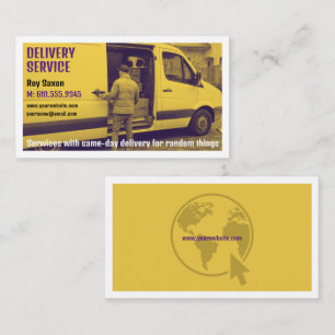 Delivery service    Courier Business Card