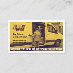 Delivery service    Courier Business Card