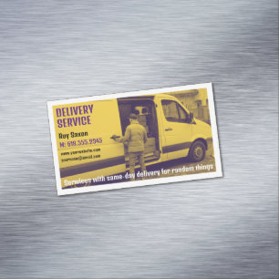 Delivery service    Courier Magnetic Business Card