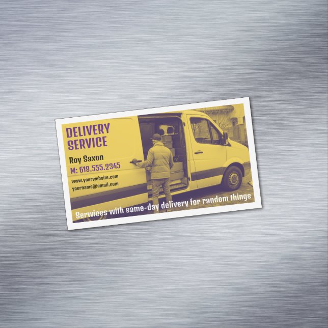 Delivery service |  Courier Magnetic Business Card (In Situ)