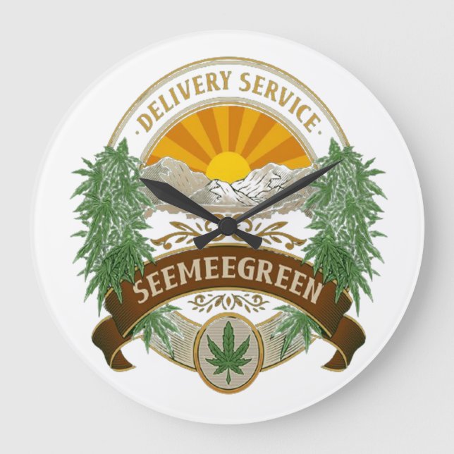 Delivery Service Seemee Green Clocks (Front)