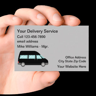 Delivery Services Modern Simple Business Card