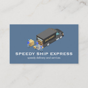 Delivery Truck and Services Business Card
