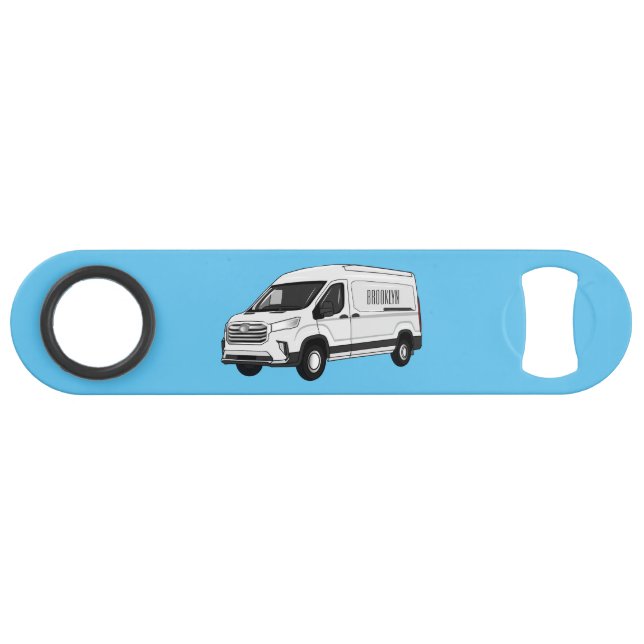 Delivery van cartoon illustration (Front (Horizontal))