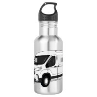 Delivery van cartoon illustration