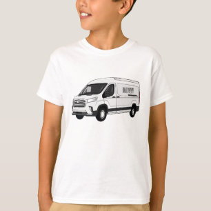 Delivery van cartoon illustration T-Shirt