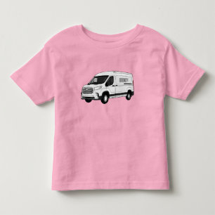 Delivery van cartoon illustration toddler T-Shirt