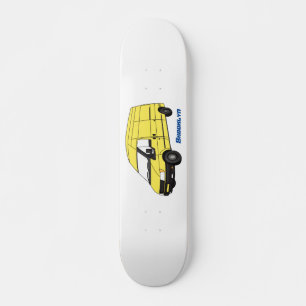 Delivery van illustration  skateboard