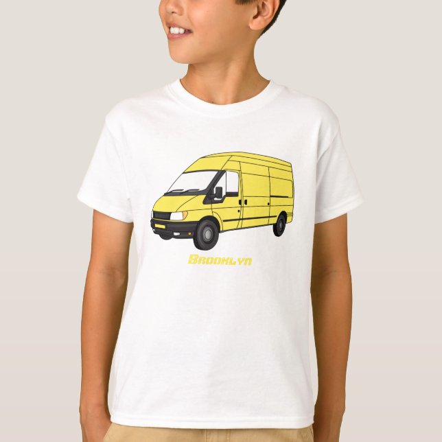Delivery van illustration T-Shirt (Front)
