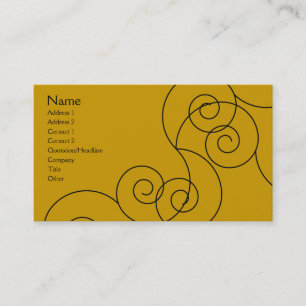 Della - Antique Gold Business Card