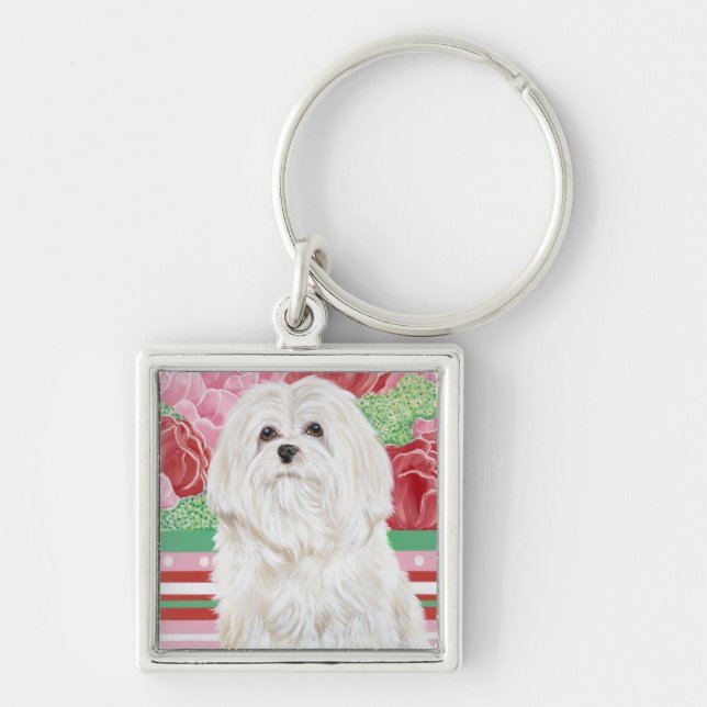 Della Rose Maltese Key Ring (Front)