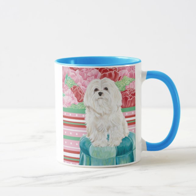Della Rose Maltese Mug (Right)