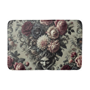 🩸 Dellamorte Dellamore – Gothic Floral Design Bath Mat