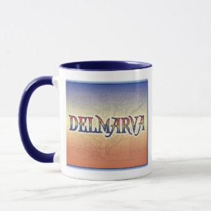 DelMarVa Antique Map Mug