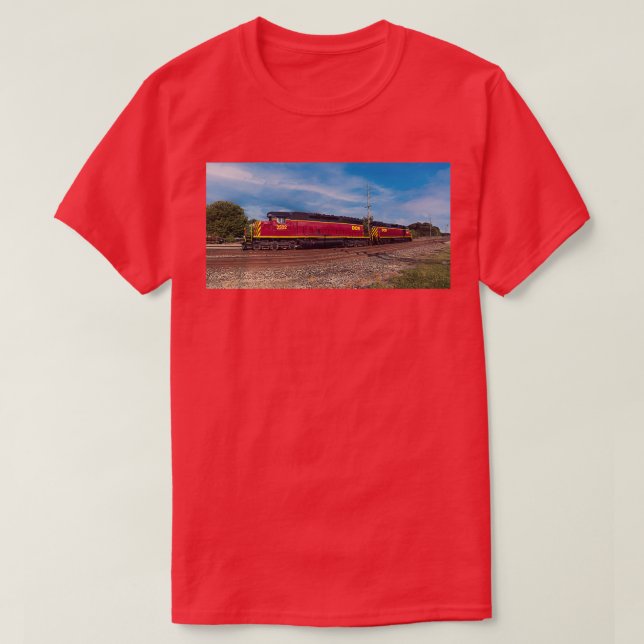 Delmarva Central Railroad Engines T-Shirt (Design Front)