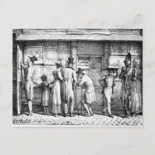 Delpech's Lithographic Print Shop, c.1818 Postcard