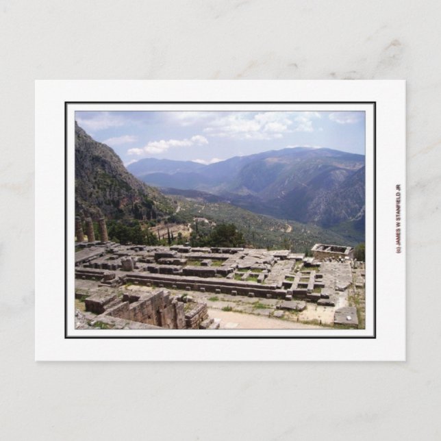 Delphi Archaeological Site Postcard (Front)