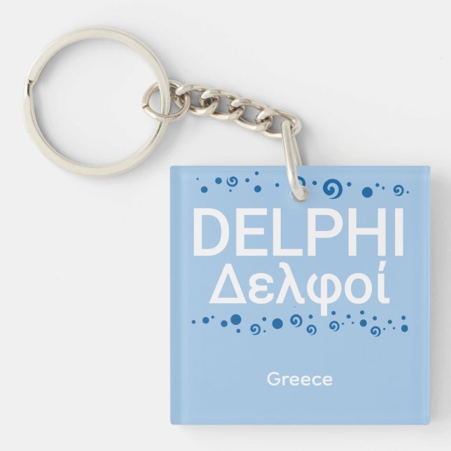 Delphi Greece  Key Ring (Front)