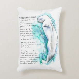 Delphinapterus Leucas Beluga Whale Pillow