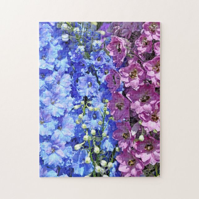 Delphinium beauty jigsaw puzzle (Vertical)