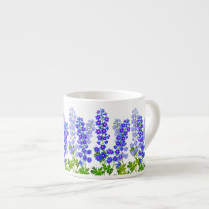Delphinium Larkspur Flower Garden Espresso Mug