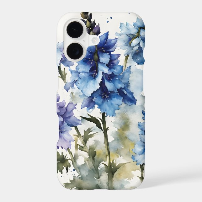 Delphinium - Watercolor flowers (Back)