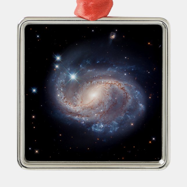 Delphinus Constellation NGC 6956 Metal Tree Decoration (Front)