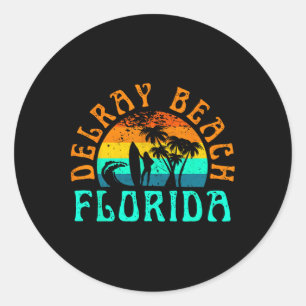Delray Beach _1 Classic Round Sticker