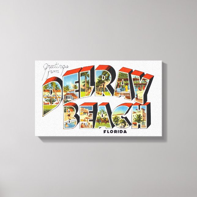 Delray Beach Florida Canvas Print (Front)