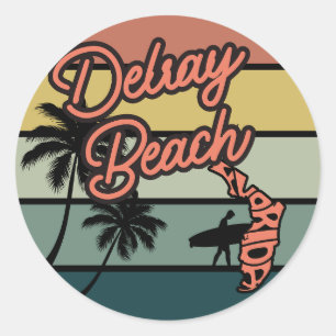 Delray Beach, Florida Classic Round Sticker