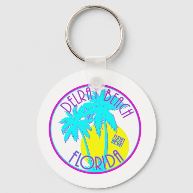 Delray Beach Florida Key Ring (Front)